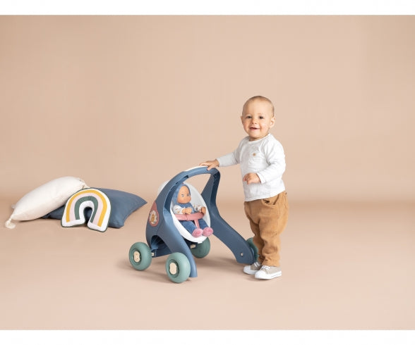 SMOBY Little Smoby Lauflernwagen 3 in 1 + Babypuppe