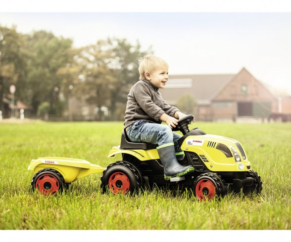 SMOBY CLAAS FARMER XL TRACTOR+TRAILER