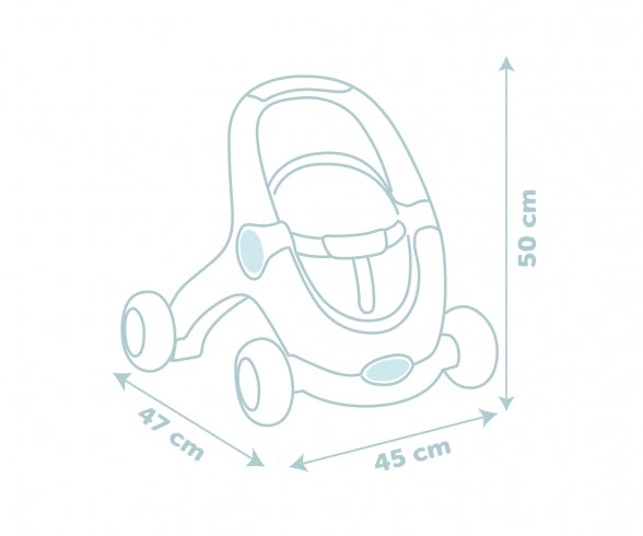 SMOBY Little Smoby Baby Walker 3 in 1 + Baby Doll