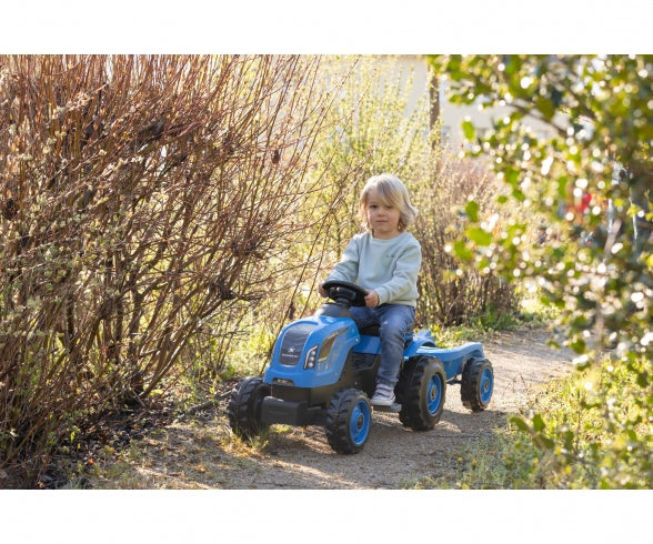 SMOBY Smoby Farmer XL Blauer Traktor + Anhänger