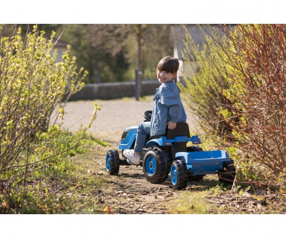 SMOBY Smoby Farmer XL Blauer Traktor + Anhänger