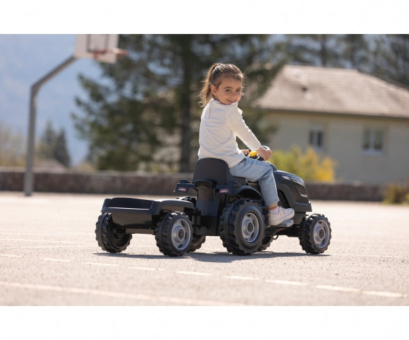 SMOBY Smoby Farmer XL Black tractor + trailer