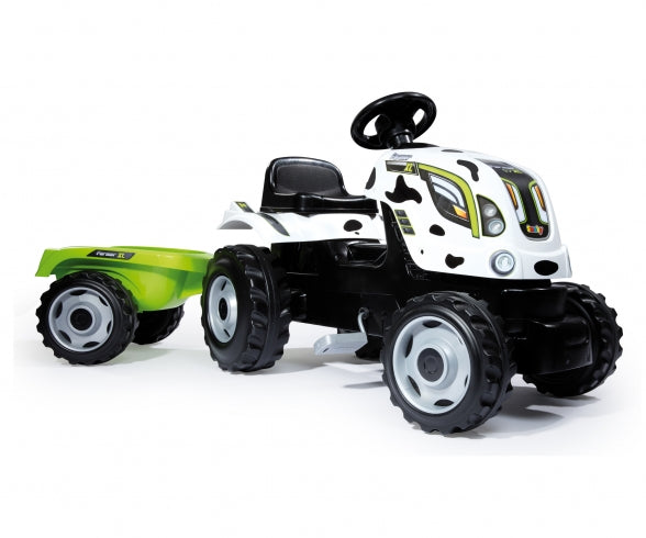 SMOBY Farmer Xl Cow Tractor + Trailer