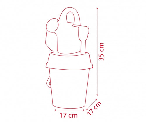SMOBY Cars Medium Garnished Bucket