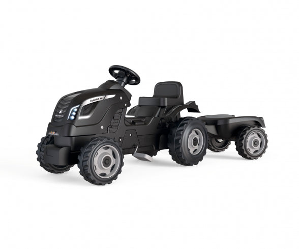 SMOBY Smoby Farmer XL Traktor + Anhänger Schwarz