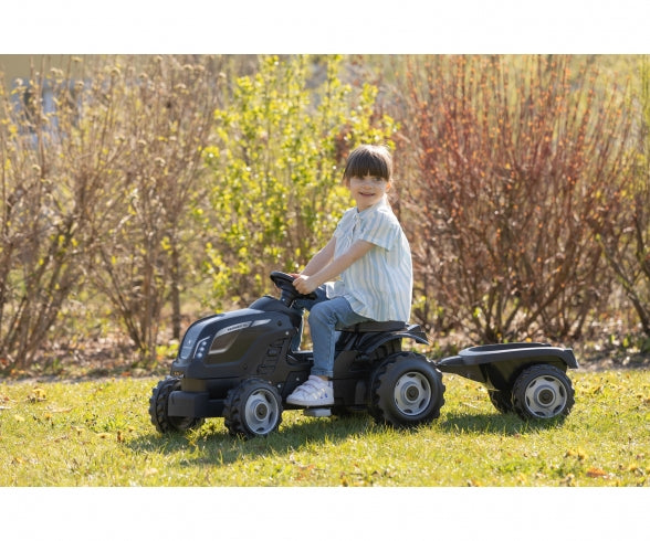 SMOBY Smoby Farmer XL Black tractor + trailer