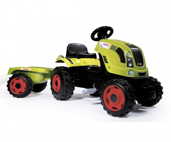 SMOBY CLAAS FARMER XL TRACTOR+TRAILER