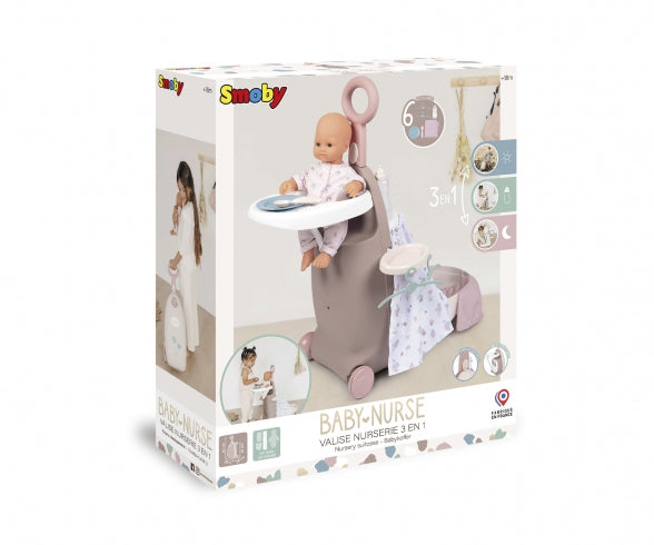 SMOBY Smoby Baby Nurse Nursery Suitcase 3 In 1