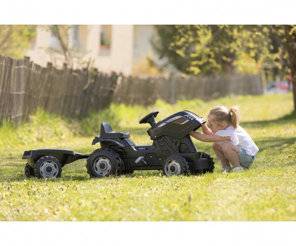 SMOBY Smoby Farmer XL Traktor + Anhänger Schwarz