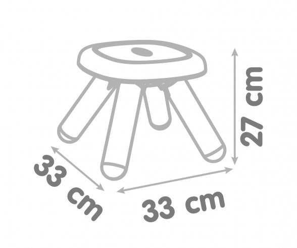 SMOBY Kid Stool Grey