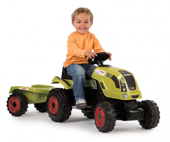 SMOBY CLAAS FARMER XL TRACTOR+TRAILER