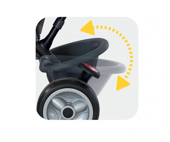 SMOBY Smoby Tricycle Baby Driver Plus Grey