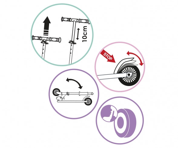 SMOBY Smoby Gabby's Dollhouse 2W Foldable Scooter